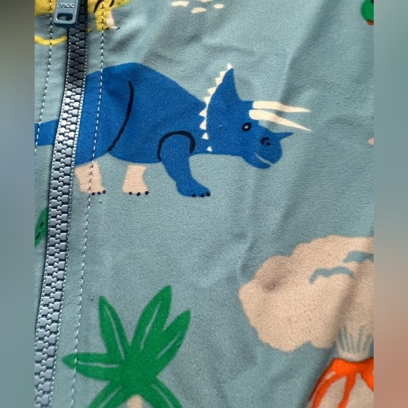 Baby Boden Dinosaur Print Swimsuit Sunsuit Zip up Size 3-4 104CM - Picture 4 of 6